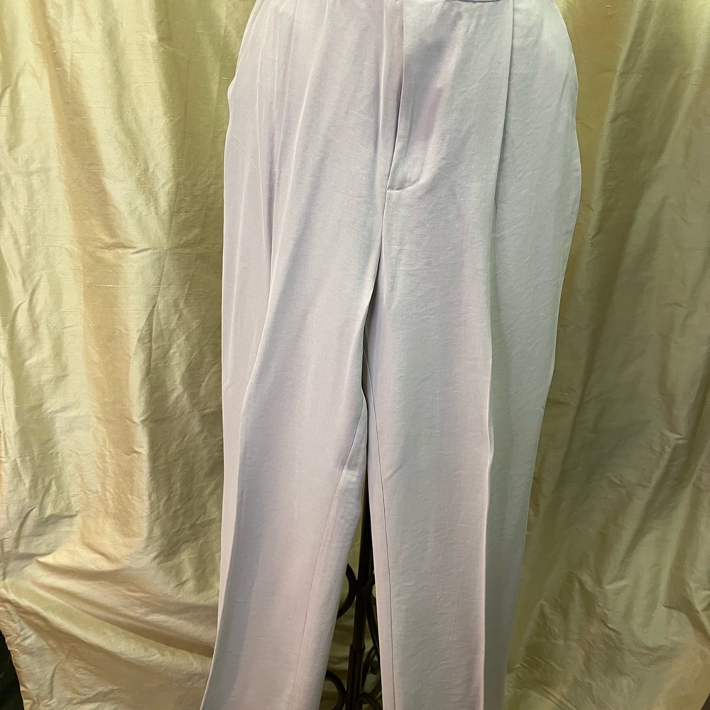 Brand New Zara Pale Grey Wide Leg Trousers